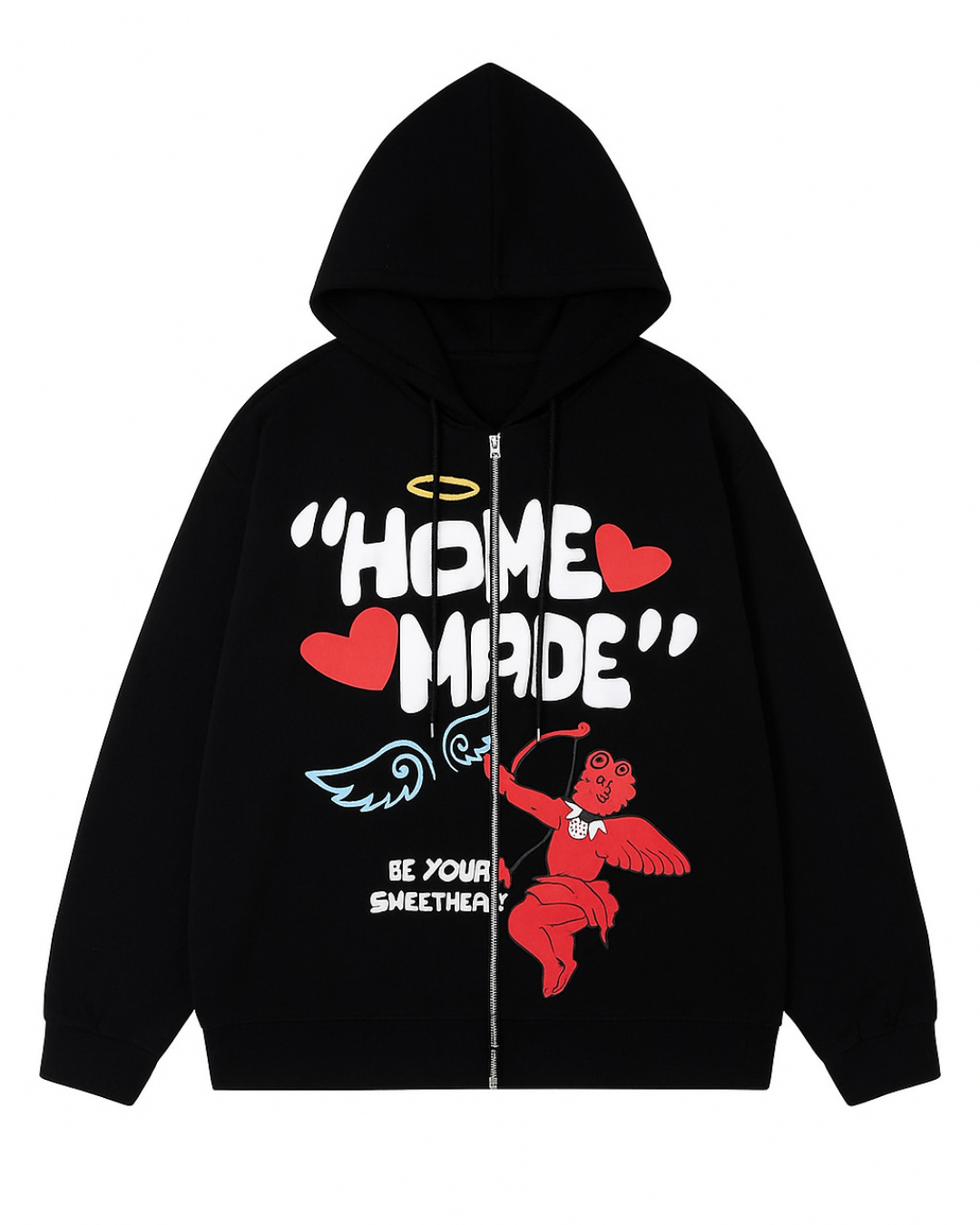 Baskı Detaylı Unisex Hırka