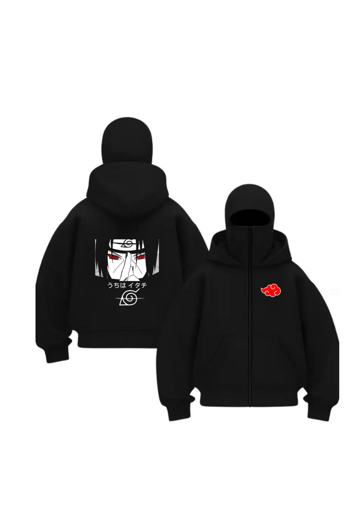Baskı Detaylı Balaclava Unisex Hırka