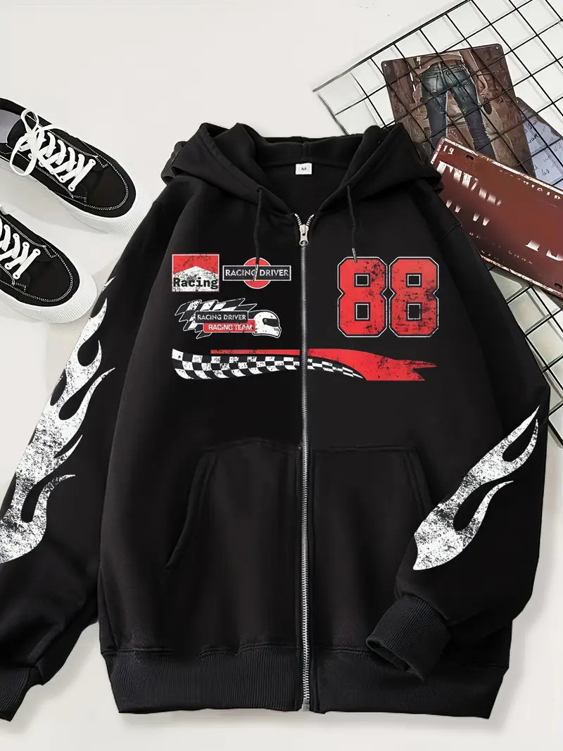 Baskı Detaylı Unisex Hırka