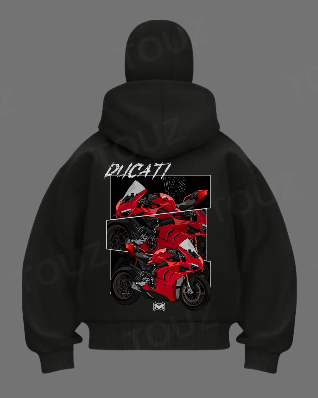 Baskı Detaylı Balaclava Unisex Hırka