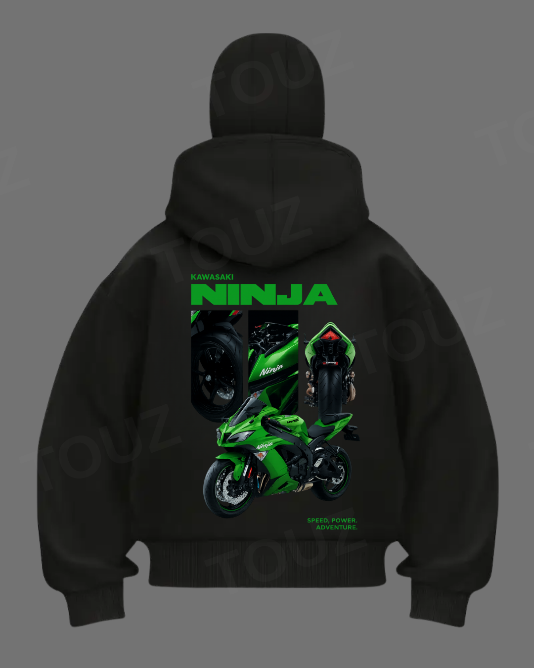 Baskı Detaylı Balaclava Unisex Hırka