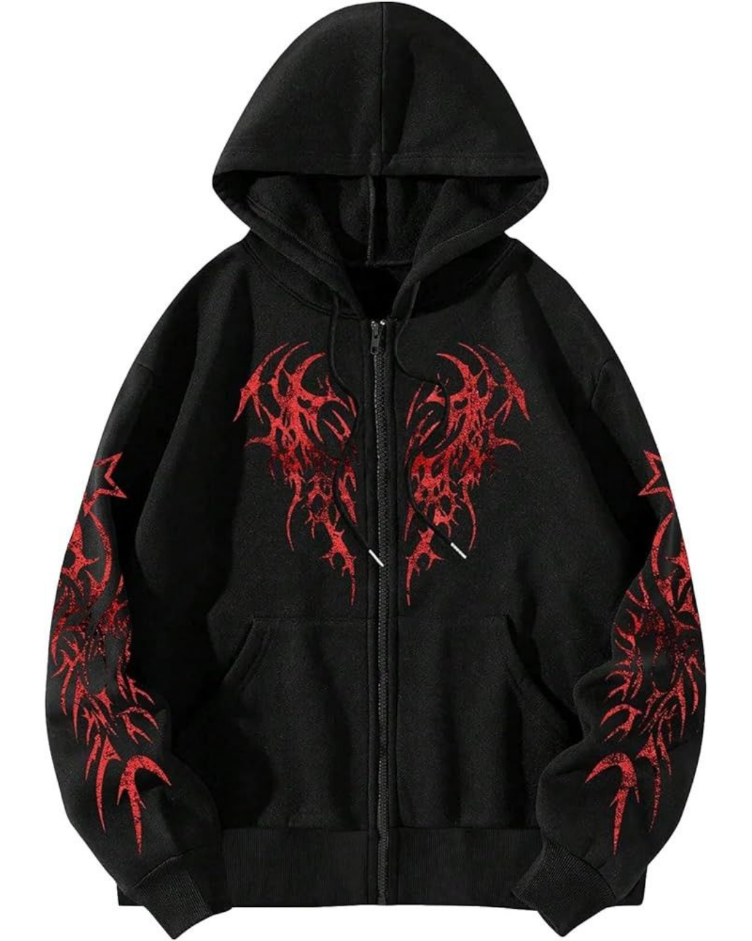 Baskı Detaylı Unisex Hırka