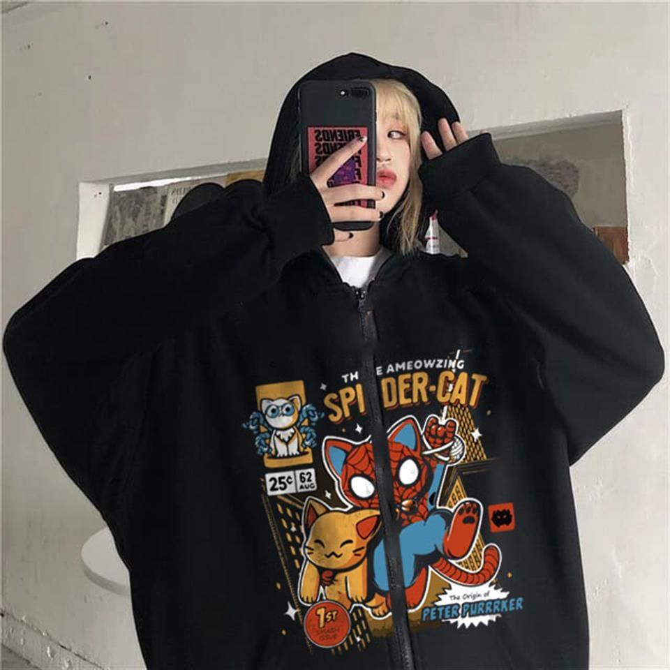 Baskı Detaylı Unisex Hırka